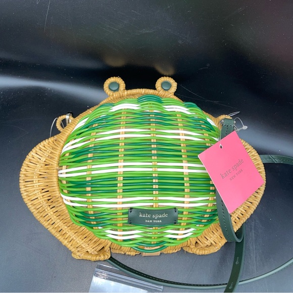Kate Spade Green and Tan Frog Crossbody Bag - Picture 7 of 9